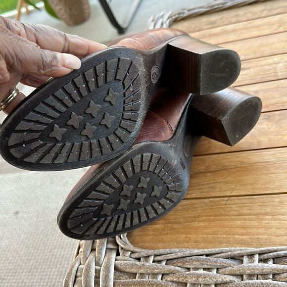 Sofft Leather Brown Heeled Chelsea Boots 8 - Picture 8 of 9